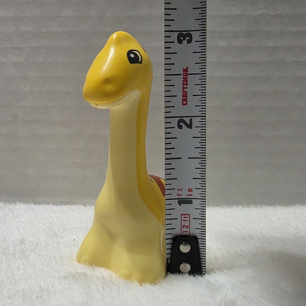 1x Lego Duplo‎ Animal Dino Baby Diplodocus Light Yellow Pattern Striped